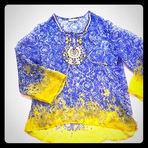 Soft Surroundings sheer tunic